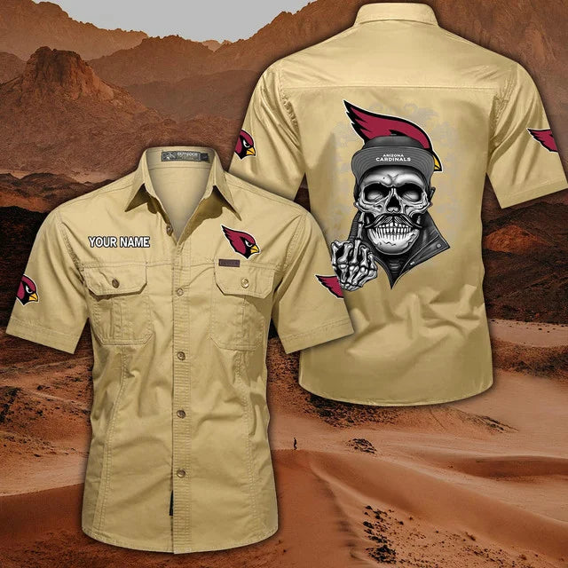 [SPECIAL OFFER] NEW CUSTOMIZED NFL20 ARC ARIZONA CARDINALS MUTICOLOR MEN'S CARGO SHIRT