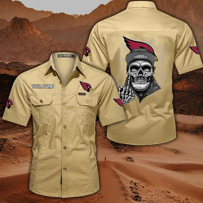 [SPECIAL OFFER] NEW CUSTOMIZED NFL20 ARC ARIZONA CARDINALS MUTICOLOR MEN'S CARGO SHIRT