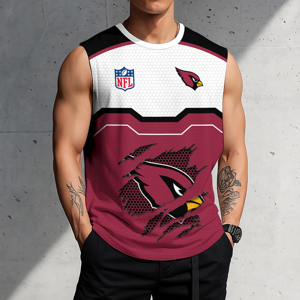 LIMITED EDITION - NEW CUSTOMIZED NFL20 ARC ARIZONA CARDINALS MEN'S GYM SHIRT