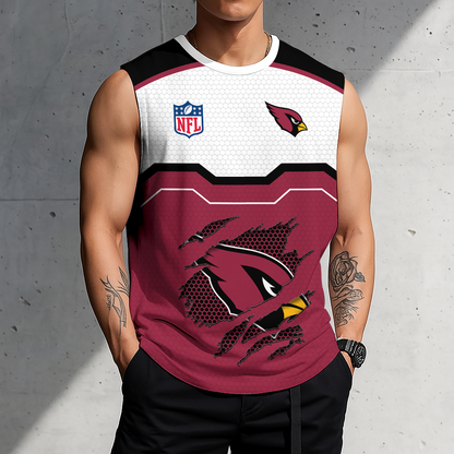 LIMITED EDITION - NEW CUSTOMIZED NFL20 ARC ARIZONA CARDINALS MEN'S GYM SHIRT