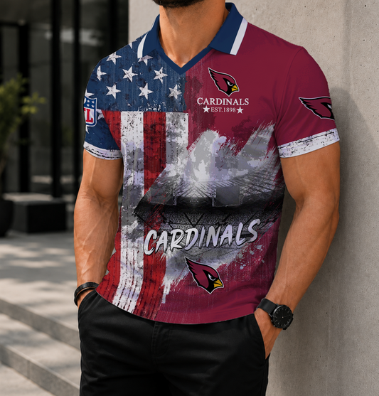 SPECIAL EDITION - NEW CUSTOMIZED NFL20 ARC ARIZONA CARDINALS POLO SHIRT