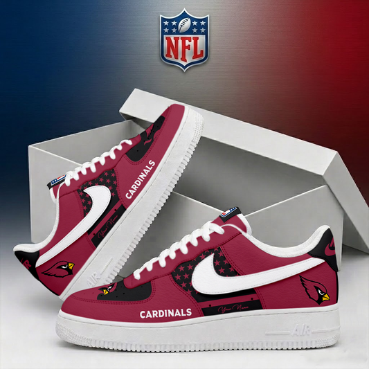LIMITED EDITION - NEW CUSTOMIZED NFL20 ARC ARIZONA CARDINALS AF1 SHOES