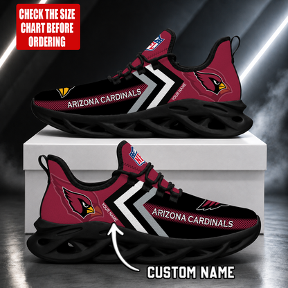 LIMITED EDITION - NEW CUSTOMIZED NFL20 ARC ARIZONA CARDINALS UNISEX MAX SOUL SHOES