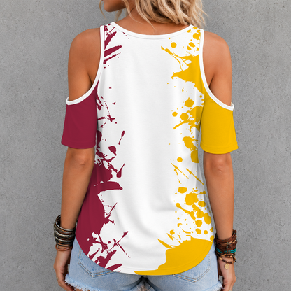 [SPECIAL OFFER] NEW CUSTOMIZED NFL20 ARC ARIZONA CARDINALS CROSS V-NECK TOP