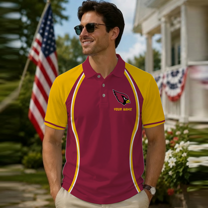 [SPECIAL OFFER] NEW CUSTOMIZED NFL20 ARC ARIZONA CARDINALS POLO SHIRT