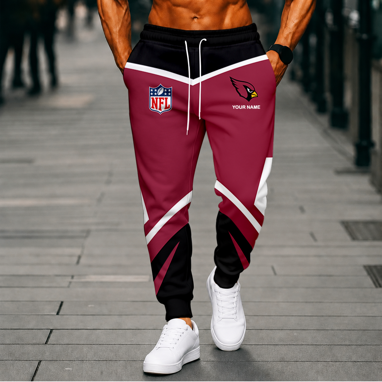 LIMITED EDITION - NEW CUSTOMIZED NFL20 ARC ARIZONA CARDINALS SWEATPANTS
