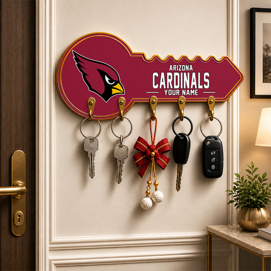 [SPECIAL OFFER] NEW CUSTOMIZED NFL20 ARC ARIZONA CARDINALS WALL KEY HOLDER FOR HOME