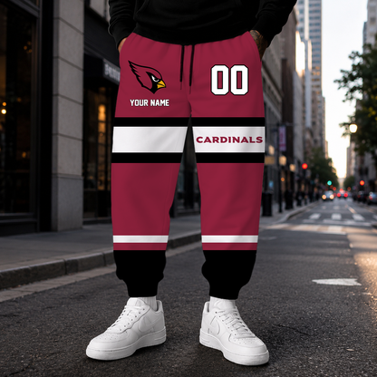 LIMITED EDITION - NEW CUSTOMIZED NFL20 ARC ARIZONA CARDINALS SWEATPANTS