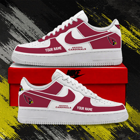 LIMITED EDITION - NEW CUSTOMIZED NFL20 ARC ARIZONA CARDINALS AF1 SHOES
