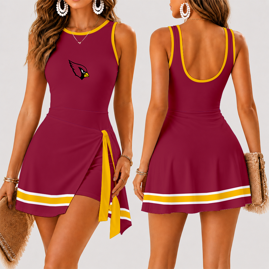 [SPECIAL OFFER] NEW CUSTOMIZED NFL20 ARC ARIZONA CARDINALS WOMEN'S SUMMER SKORT DRESS