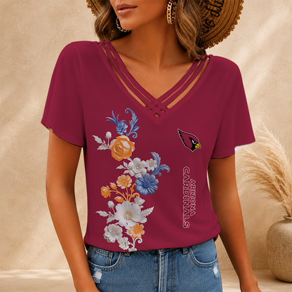 LIMITED EDITION - NEW CUSTOMIZED NFL20 ARC ARIZONA CARDINALS V-NECK SHIRT