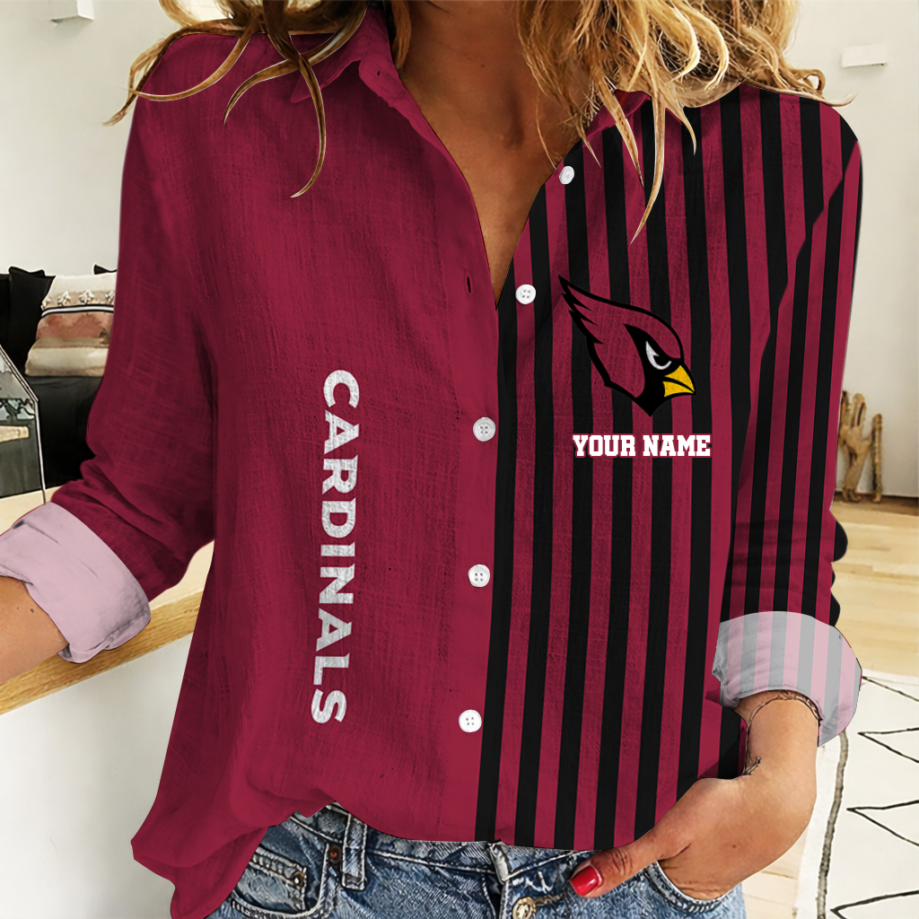 ELITE EDITION - NEW CUSTOMIZED NFL20 ARC ARIZONA CARDINALS WOMEN CASUAL SHIRT
