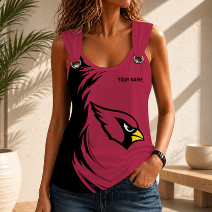 LIMITED EDITION - NEW CUSTOMIZED NFL20 ARC ARIZONA CARDINALS O-RING SHOULDER TANK TOP