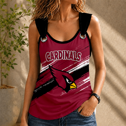 [SPECIAL OFFER] NEW CUSTOMIZED NFL20 ARC ARIZONA CARDINALS O-RING SHOULDER TANK TOP
