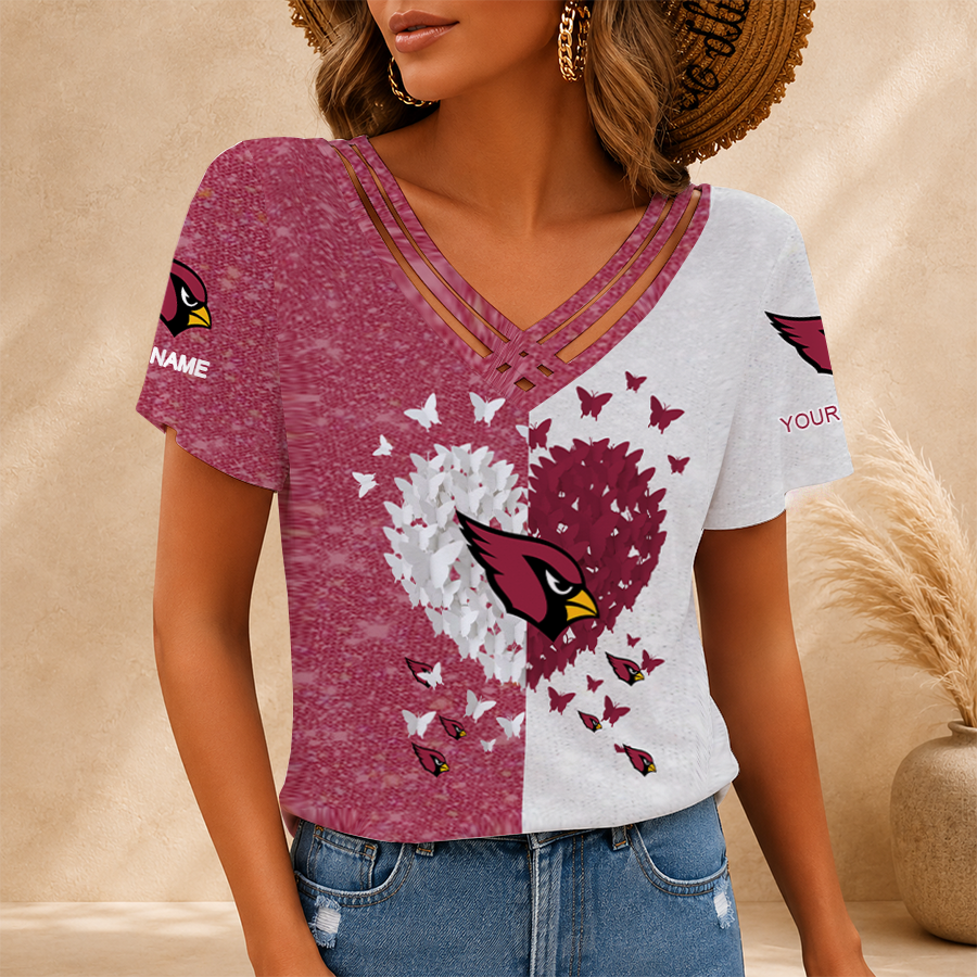 LIMITED EDITION - NEW CUSTOMIZED NFL20 ARC ARIZONA CARDINALS V-NECK SHIRT