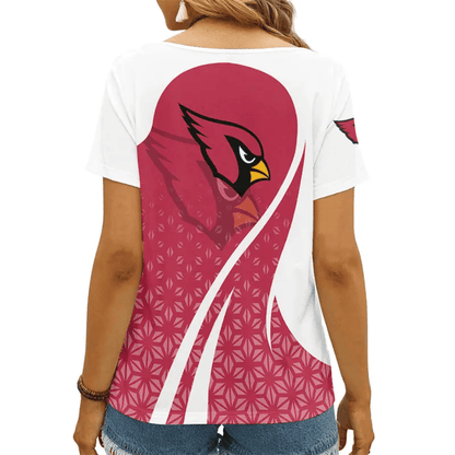 LIMITED EDITION - NEW CUSTOMIZED NFL20 ARC ARIZONA CARDINALS V-NECK FEMALE SHIRT