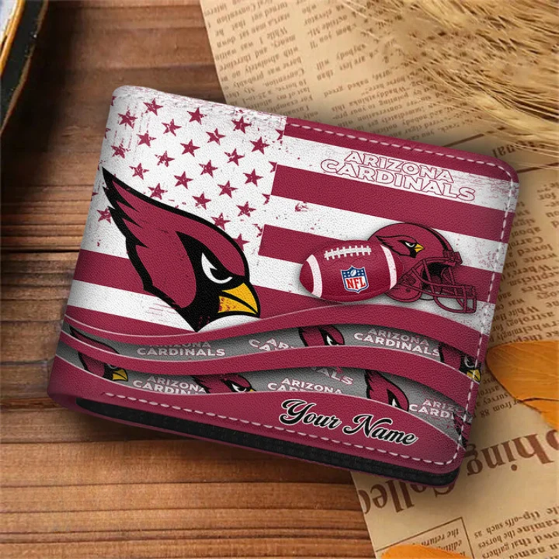 [SPECIAL OFFER] NEW CUSTOMIZED NFL20 ARC ARIZONA CARDINALS LEATHER WALLET