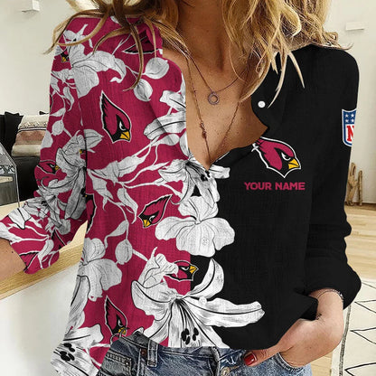 [SPECIAL OFFER] NEW CUSTOMIZED NFL20 ARC ARIZONA CARDINALS WOMEN CASUAL SHIRT FOR FAN