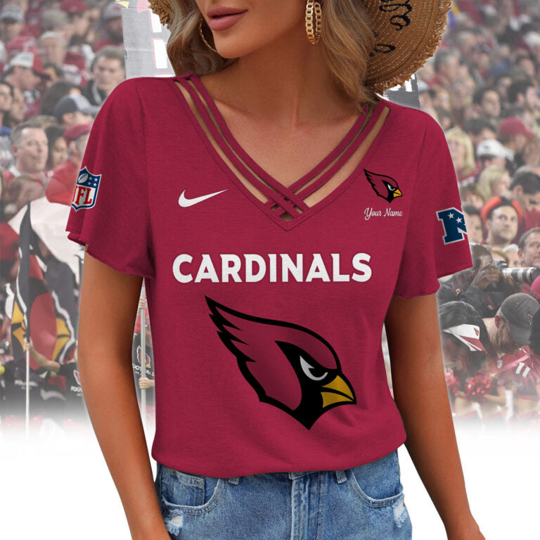[SPECIAL OFFER] NEW CUSTOMIZED NFL20 ARC ARIZONA CARDINALS V-NECK SHIRT