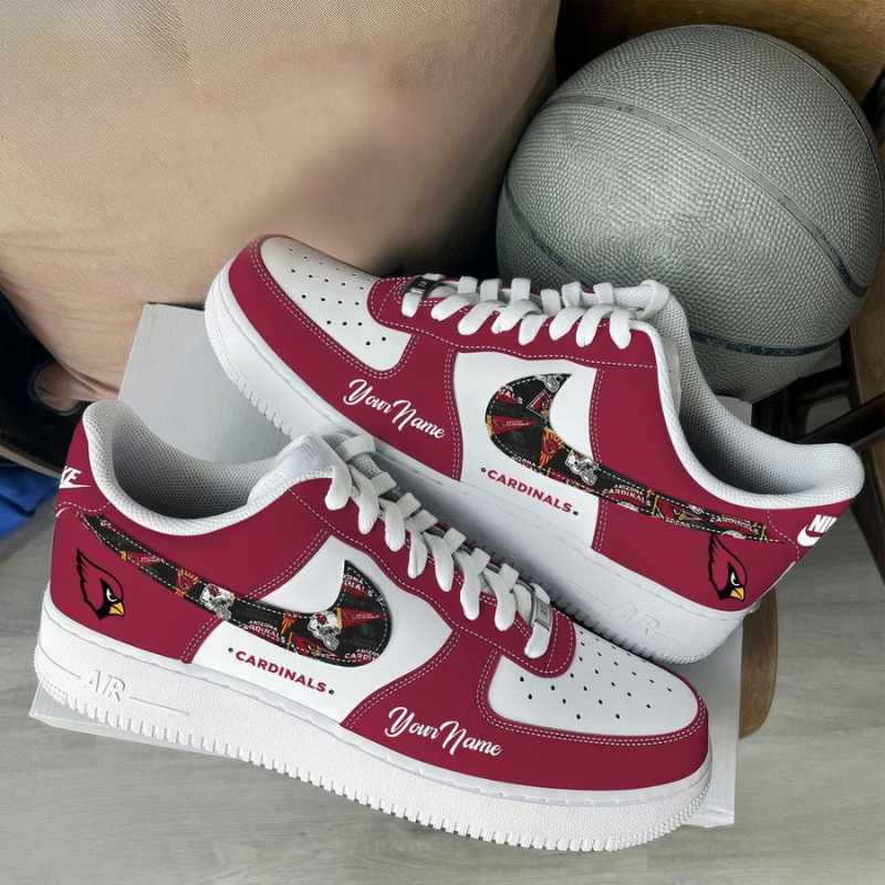 LIMITED EDITION - NEW CUSTOMIZED NFL20 ARC ARIZONA CARDINALS AF1 SNEAKERS