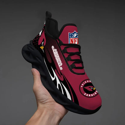 LIMITED EDITION - NEW CUSTOMIZED NFL20 ARC ARIZONA CARDINALS UNISEX MAX SOUL SHOES