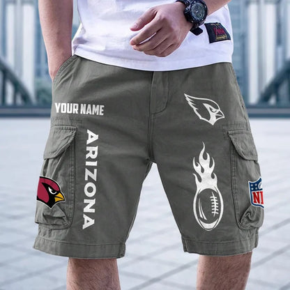 [SPECIAL OFFER] NEW CUSTOMIZED NFL20 ARC ARIZONA CARDINALS CARGO SHORTS