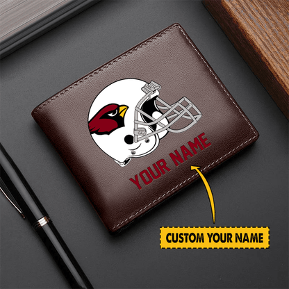 LIMITED EDITION - NEW CUSTOMIZED NFL20 AR CARDINALS LEATHER WALLET