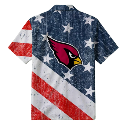 LIMITED EDITION - NEW CUSTOMIZED NFL20 ARC ARIZONA CARDINALS PATRIOTIC 250 USA HAWAIIAN SHIRT