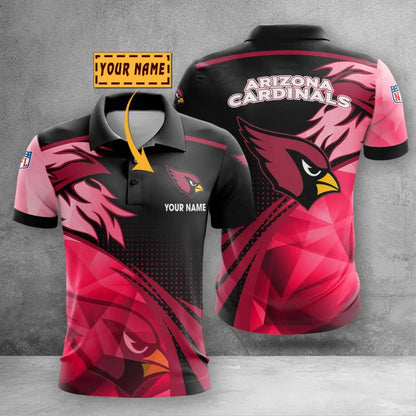 LIMITED EDITION - NEW CUSTOMIZED NFL20 ARC ARIZONA CARDINALS POLO SHIRT