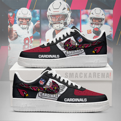 LIMITED EDITION - NEW CUSTOMIZED NFL20 ARC AR CARDINALS AF1 SNEAKERS