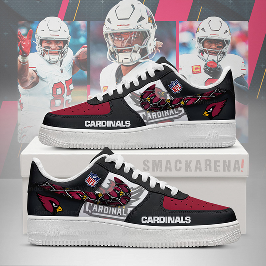 LIMITED EDITION - NEW CUSTOMIZED NFL20 ARC AR CARDINALS AF1 SNEAKERS
