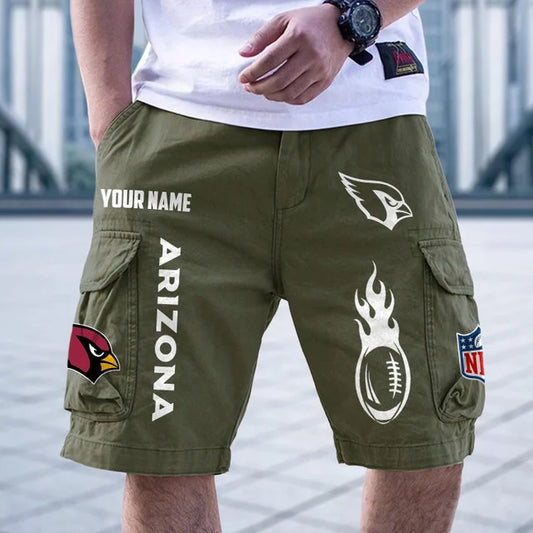 [SPECIAL OFFER] NEW CUSTOMIZED NFL20 ARC ARIZONA CARDINALS CARGO SHORTS