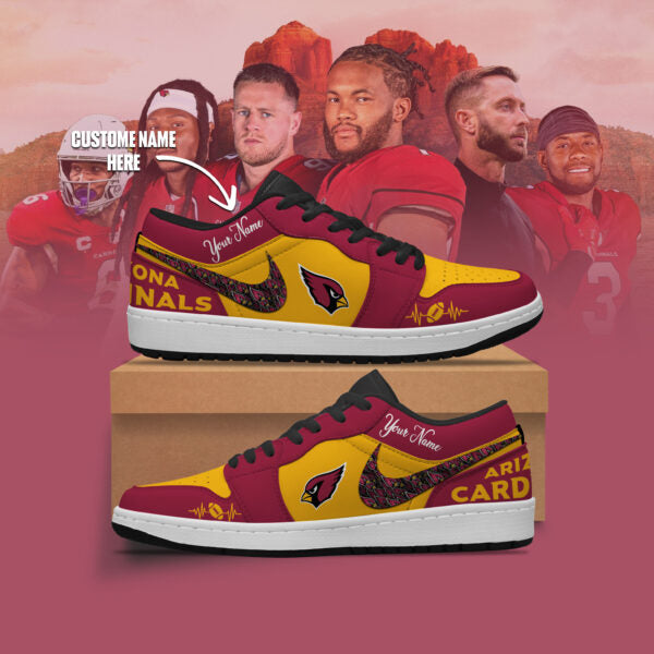 [SPECIAL OFFER] NEW CUSTOMIZED NFL20 ARC ARIZONA CARDINALS AIR JORDAN LOW SHOES