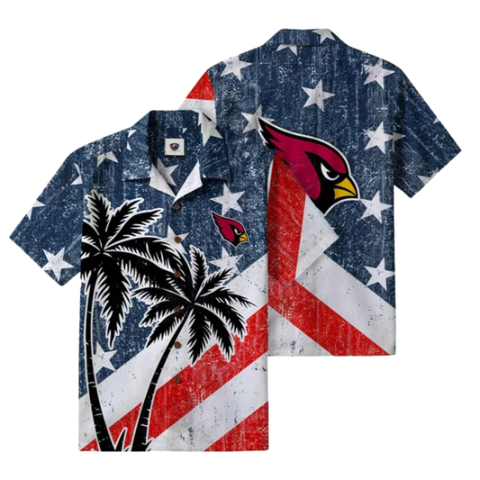 LIMITED EDITION - NEW CUSTOMIZED NFL20 ARC ARIZONA CARDINALS PATRIOTIC 250 USA HAWAIIAN SHIRT