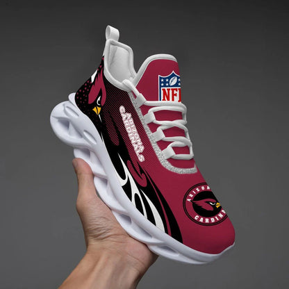 LIMITED EDITION - NEW CUSTOMIZED NFL20 ARC ARIZONA CARDINALS UNISEX MAX SOUL SHOES