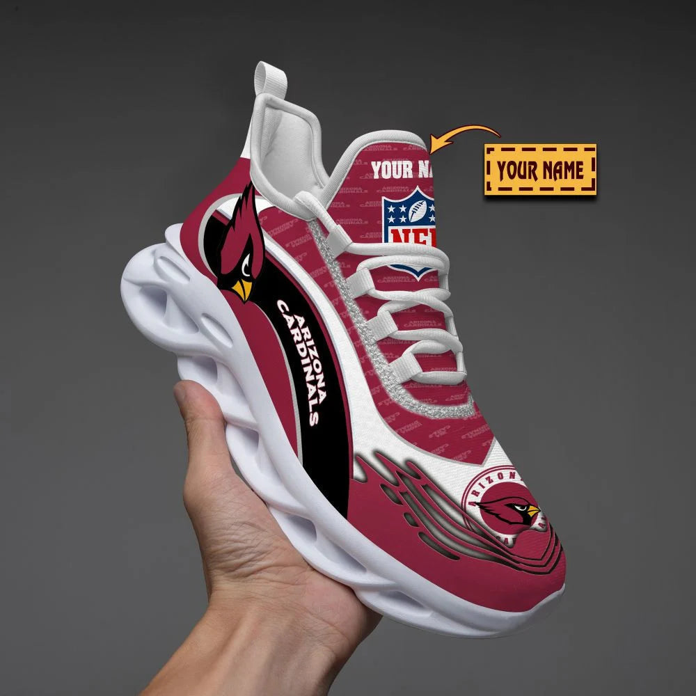 LIMITED EDITION - NEW CUSTOMIZED NFL20 ARC ARIZONA CARDINALS UNISEX MAX SOUL SHOES