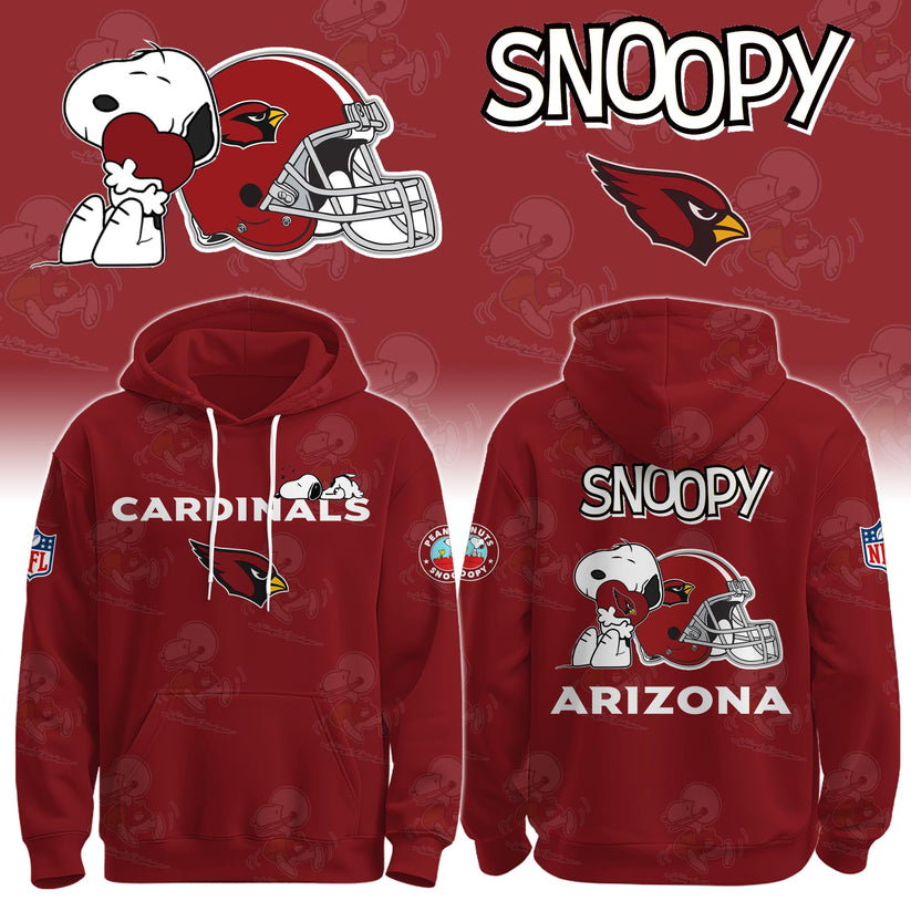 LIMITED EDITION - NEW CUSTOMIZED NFL20 ARC ARIZONA CARDINALS & SNOOPY UNISEX T-SHIRT, POLO, HOODIE & JACKETS