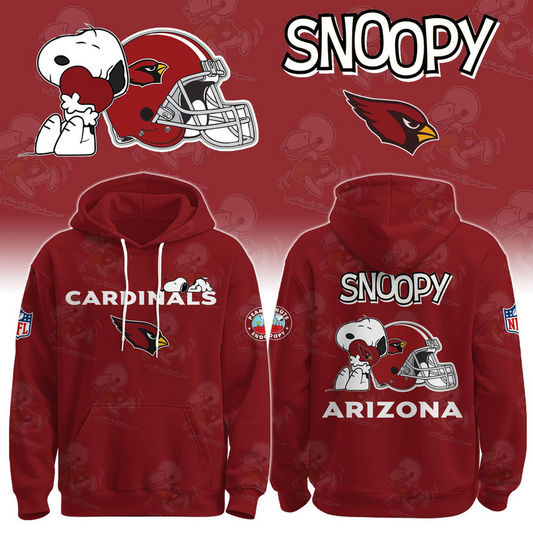 LIMITED EDITION - NEW CUSTOMIZED NFL20 ARC ARIZONA CARDINALS & SNOOPY UNISEX T-SHIRT, POLO, HOODIE & JACKETS