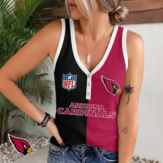 [SPECIAL OFFER] NEW CUSTOMIZED NFL20 ARC ARIZONA CARDINALS WOMEN'S V-NECK TANK TOP