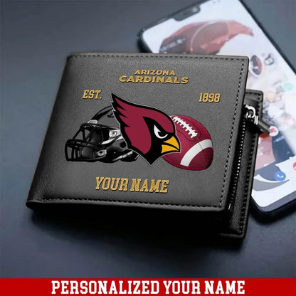 LIMITED EDITION - NEW CUSTOMIZED NFL20 ARC ARIZONA CARDINALS LEATHER WALLET