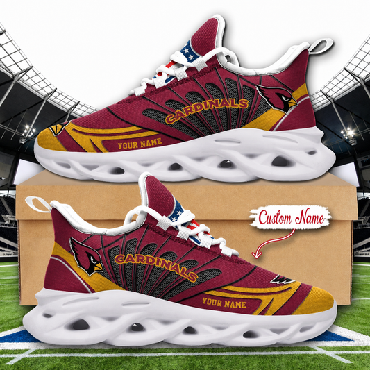 LIMITED EDITION - NEW CUSTOMIZED NFL20 ARC ARIZONA CARDINALS UNISEX CLUNKY SNEAKERS