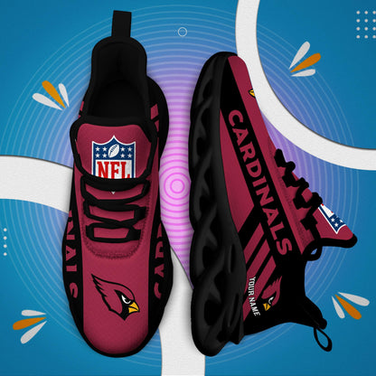 LIMITED EDITION - NEW CUSTOMIZED NFL20 ARC ARIZONA CARDINALS UNISEX MAX SOUL SHOES