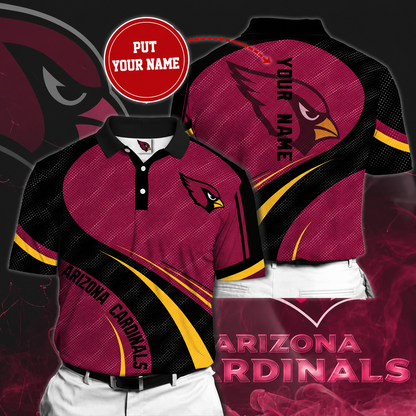 LIMITED EDITION - NEW CUSTOMIZED NFL20 ARC ARIZONA CARDINALS POLO SHIRT