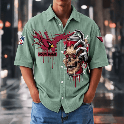 [SPECIAL OFFER] NEW CUSTOMIZED NFL20 ARC ARIZONA CARDINALS SEERSUCKER BUTTON SHIRT