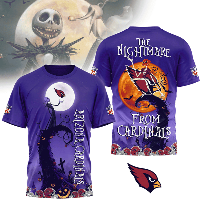 [SPECIAL OFFER] NEW CUSTOMIZED NFL20 ARC ARIZONA CARDINALS HALLOWEEN THE NIGHTMARE APPAREL