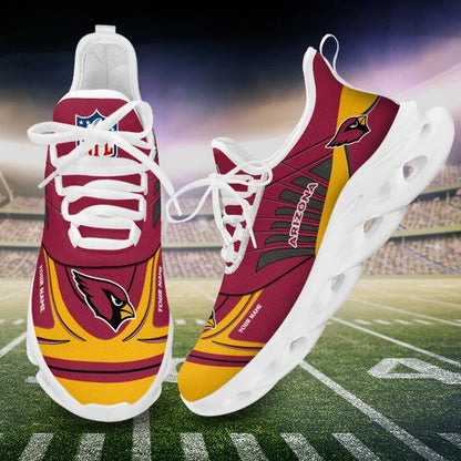 LIMITED EDITION - NEW CUSTOMIZED NFL20 ARC ARIZONA CARDINALS UNISEX MAX SOUL SHOES
