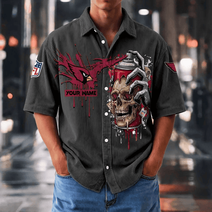 [SPECIAL OFFER] NEW CUSTOMIZED NFL20 ARC ARIZONA CARDINALS SEERSUCKER BUTTON SHIRT