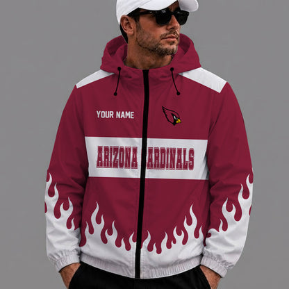 [SPECIAL OFFER] NEW CUSTOMIZED NFL20 ARC ARIZONA CARDINALS WINDBREAKER JACKET
