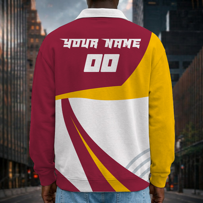 [SPECIAL OFFER] NEW CUSTOMIZED NFL20 ARC ARIZONA CARDINALS LONG SLEEVE POLO SHIRT
