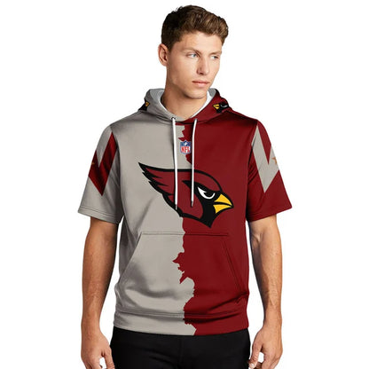 LIMITED EDITION - NEW CUSTOMIZED NFL20 ARC ARIZONA CARDINALS SHORT SLEEVE HOODIE T-SHIRT